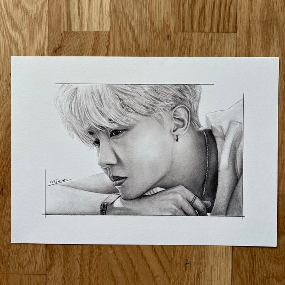 Drawing Print Jung Hoseok / BTS J-hope - A4 - Etsy
