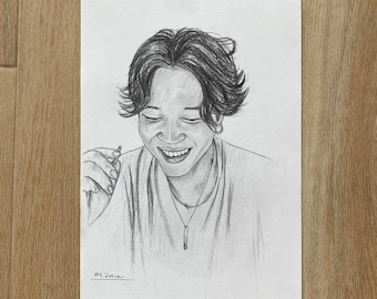 JIMIN - original pencil sketch - size A5