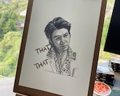 Sketch Print That That Min Yoongi / BTS Suga - A4