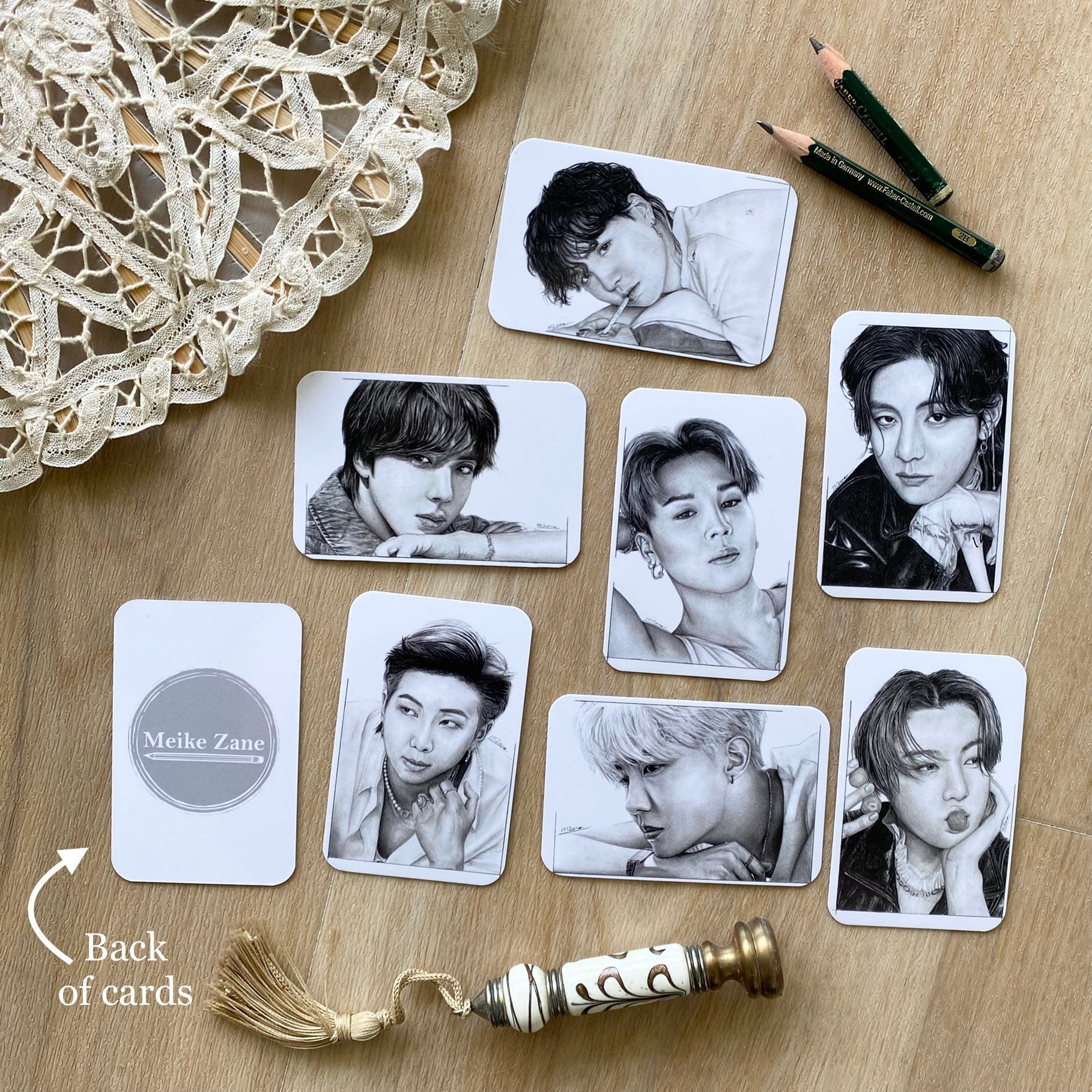 BTS Butter Drawings Photocards Full Set Etsy UK