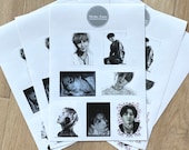 BTS “7” Drawings A5 Sticker Sheet
