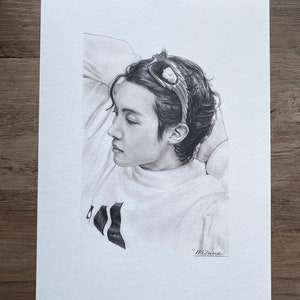 Sketch Print Jung Hoseok / BTS j-hope A4 image 2