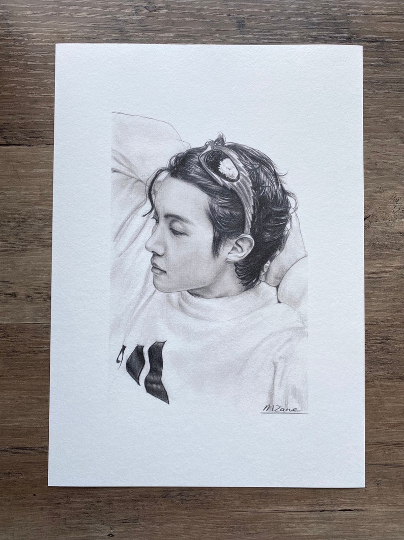 Sketch Print Jung Hoseok / BTS j-hope A4 image 2
