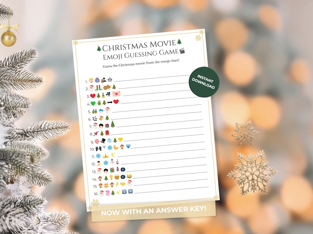 Christmas Movie Emoji Game | Christmas Emoji Pictionary | Fun Holiday ...