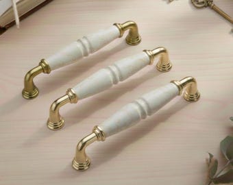 Handmade Luxury Porcelain Handle | Elegant Ceramic Cabinet & Drawer Pull, Timeless Design, Premium Home Decor Accent