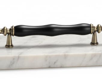 Vintage  Ceramic Drawer Pulls, Porcelain Cabinet Handles, Rustic Kitchen Cupboard Knobs, Antique Furniture Hardware