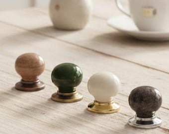 Elegant Porcelain Knobs | Handmade, Durable & Stylish Design | Decorative Knob for Kitchen, Bathroom, Furniture