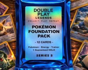 DPL Pokémon Foundation Pack | Hand-Curated Booster Style Card Packs | Holos Guaranteed |  Authentic TCG Cards