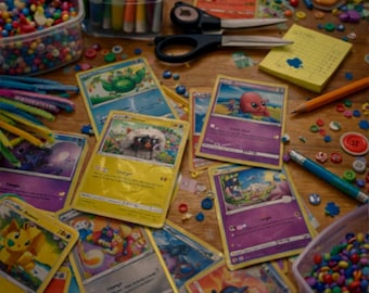 DPL Pokémon Craft Pack | 60-Card Arts & Crafts Pack | Creative Projects | Authentic TCG Cards