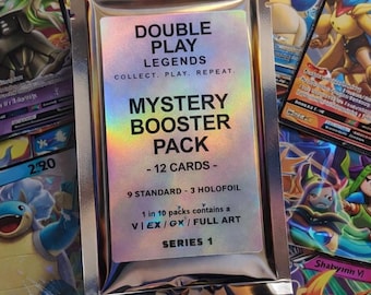 DPL Pokémon Mystery Pack | Hand-Curated Booster Style Card Packs | Holos Guaranteed | Double Rare+ Chase odds | Authentic TCG Cards