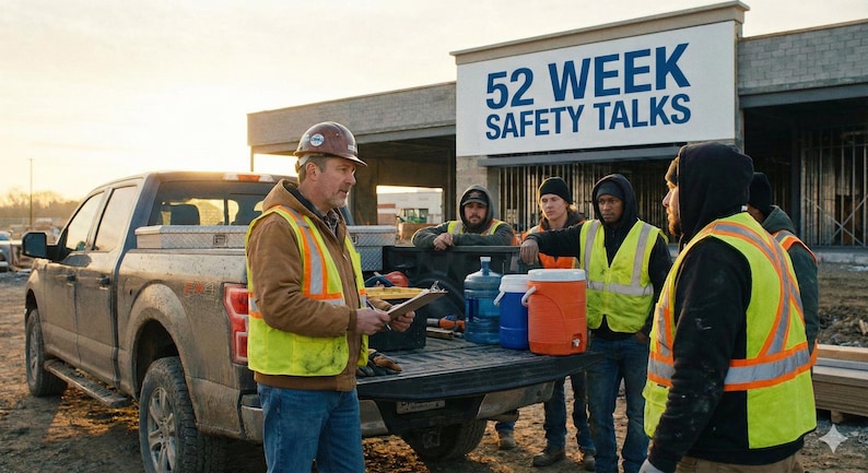 52 Week Construction Safety Toolbox Talks | OSHA Compliant Meeting ...