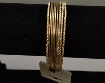 Butterfly Gold-tone Bangles