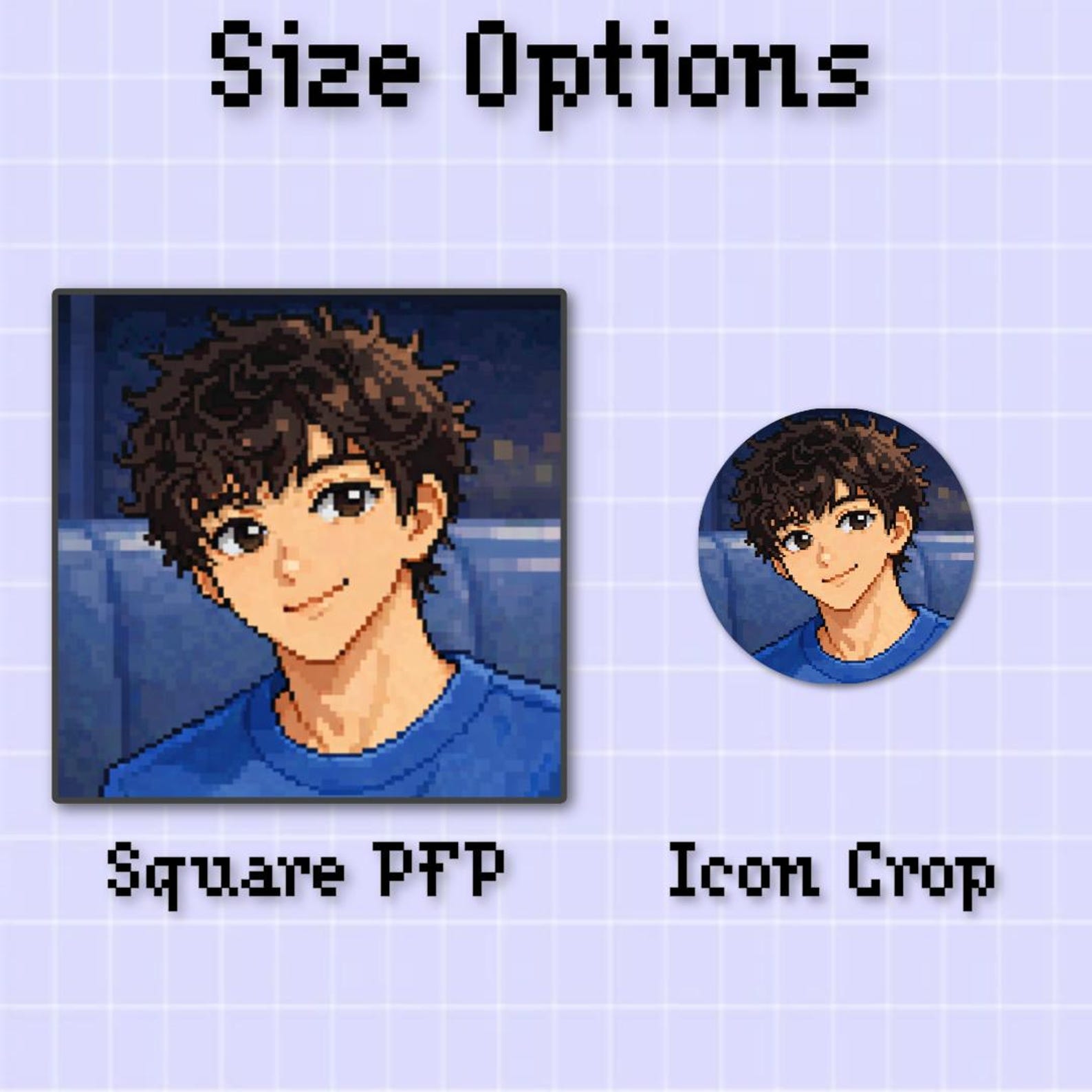 Custom Anime Pixel Portrait | Custom Pixel Avatar PFP | Personalized ...