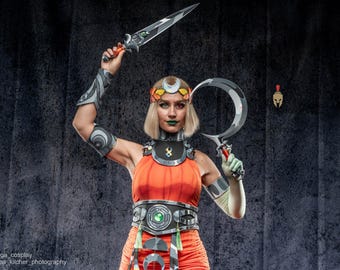 Foice e Adaga de Melinoë | Ideal para Cosplay de Hades | Impressão 3D | Réplica | Adereço para Fãs