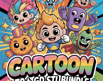 Cartoon STL Bundle 70+ GB| 3D Print Models Pack | Printable Character STL Files | Cute Cartoon Figures Collection |High Detail Digital Down
