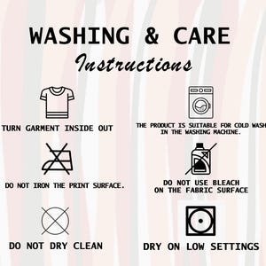 Washing and Care Instructions