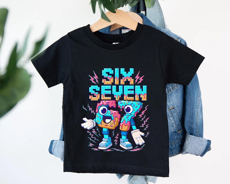 Steel a Brainrot Six Seven Brainrot Kids Gaming Meme Shirt, 6 7 Brain ...