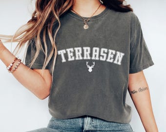 Terrasen Comfort Colors® Shirt, To Whatever End, Fireheart T-Shirt, Aelin Galathynius T-Shirt, Romantasy Geschenk, Throne of Glads Merchandise, SJM Geschenk