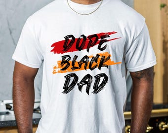 Camiseta de papá negro genial, camiseta de papá afroamericano, camiseta de papá primerizo, camiseta de regalo para papá negro del Día del Padre, camiseta BLM, camiseta de historia negra