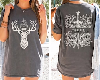 T-shirt Throne Of Glass Fan Comfort Colors®, T-shirt Fireheart, Kingsflame The Thirteen, T-shirt Terrasen, T-shirt Velaris, Fireheart Romantasy