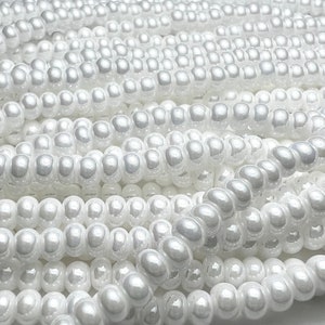 6/0 Snow Luster Opaque Seed Beads | Preciosa Ornela Czech Republic Glass Rocaille | 6-46102