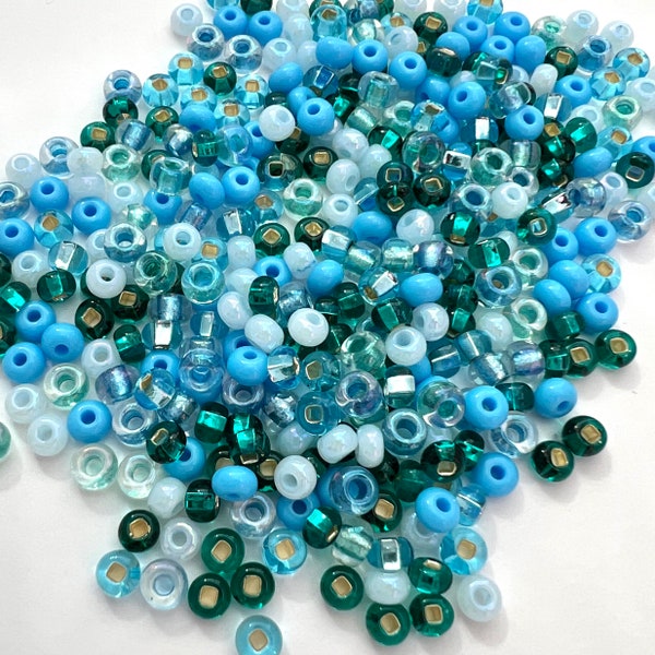 6/0 Miami Surf Mix Preciosa Ornela Czech Glass Rocaille Seed Beads | 24gm