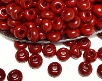 6/0 | Brick Red Mahogany/Wine | Preciosa Czech Beads | 6-93310