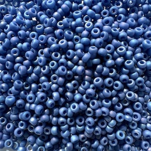 11-4704, Miyuki 22g Frost Opaque Glaze Rainbow Soft Blue 11-4704, Miyuki 22g Frost Opaque Glaze Rainbow Soft Blue