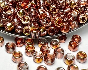 7/0 (3.5mm) | Crystal Capri Gold | Czech Glass Seed Beads | Matubo | 7-00030-27101 | Variety of pack sizes available