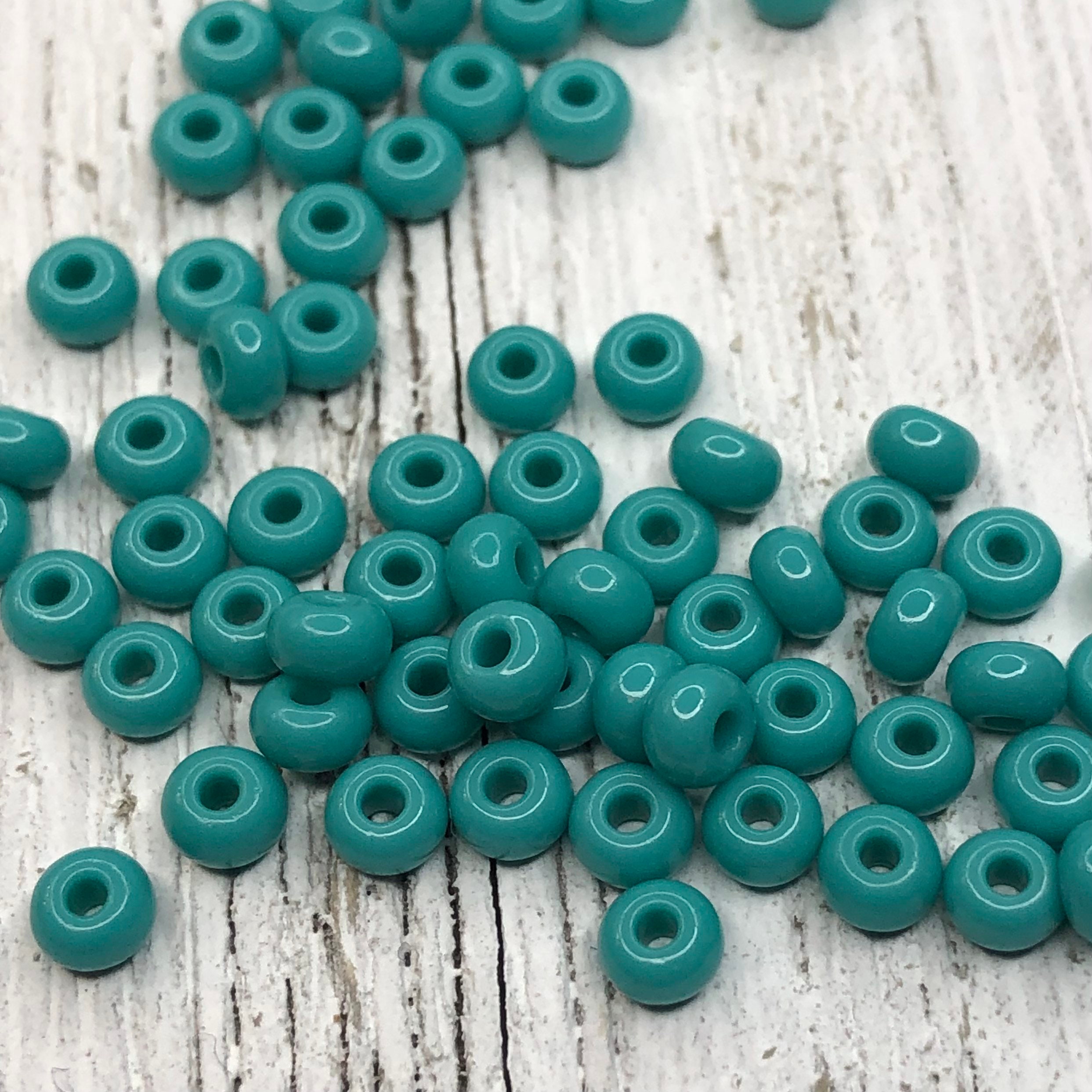 Rocailles size 11/0 (2mm) Green Turquoise Preciosa Ornela Traditional -  Crystals and Beads for Friends