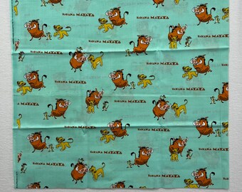 Vintage 90's Lion King Hakuna Matata Fabric - LION KING TRIO