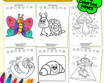 Toddler Coloring Book | 42 Big, Simple Pages (Printable PDF)