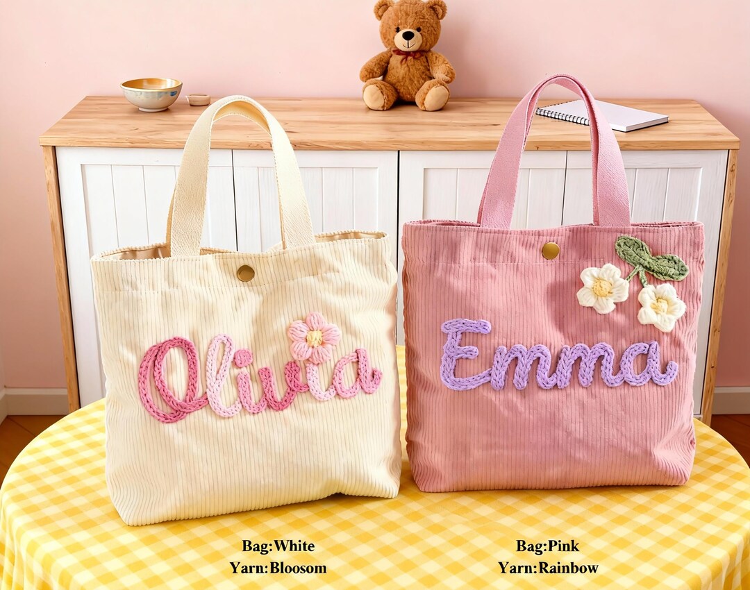 Personalized Children’s Tote Handbag Custom Name Bag, Baby Shower — free download
