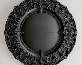 Gothic Decor Plate STL / Wall Mounted Gothic Tray