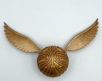 Flying Golden Ball with Wings STL