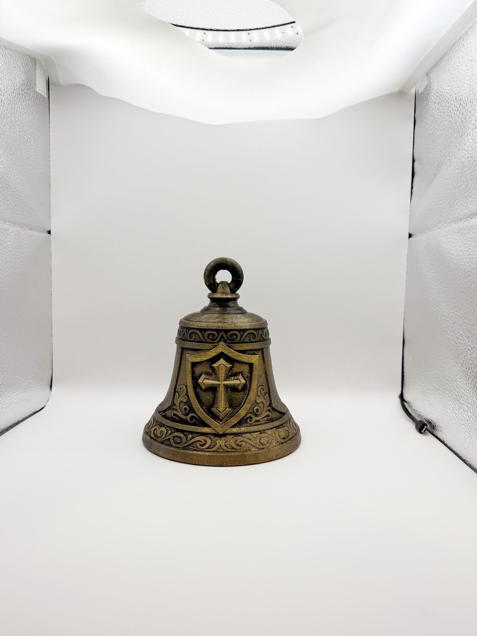 Templar Bell, Medieval Knight Bell with Cross