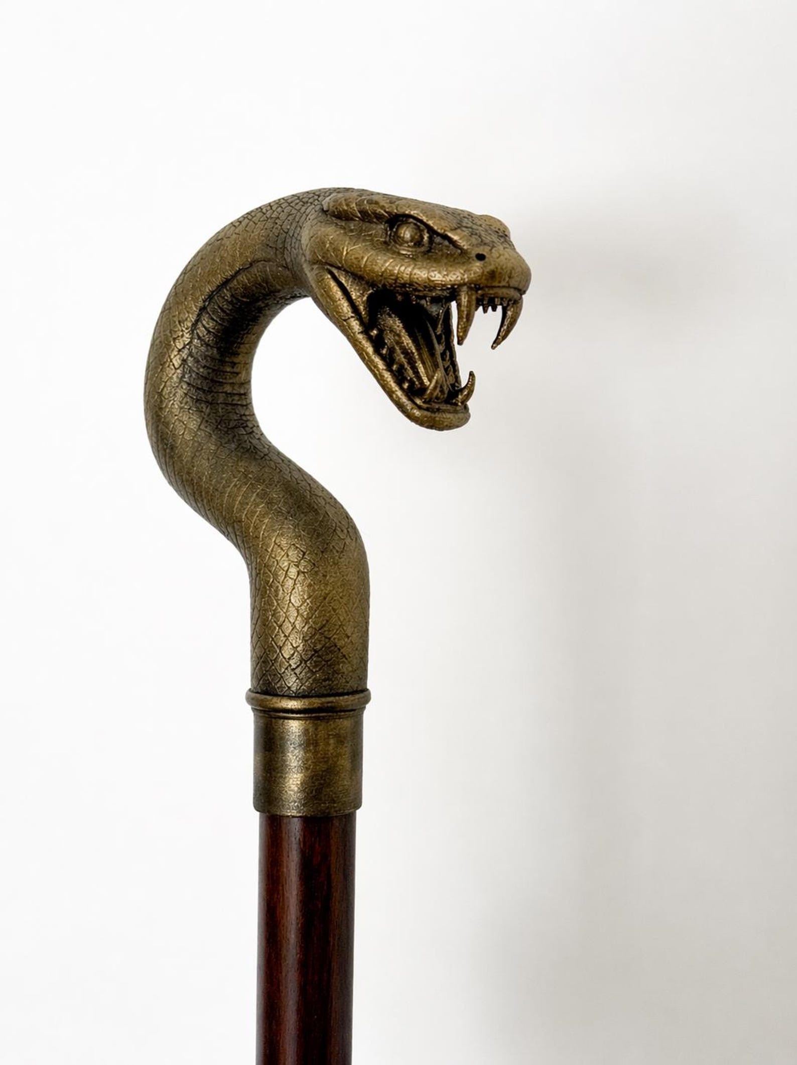 Cobra Cane Handle, Snake Walking Stick Top thumbnail 2