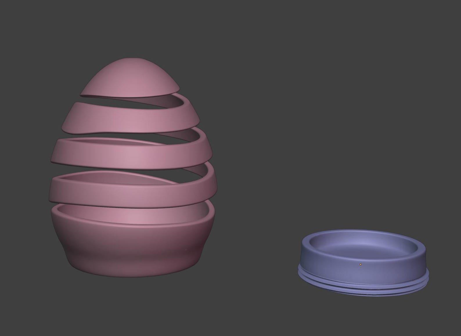 Spiral Hollow Egg Tea Light, Modern Easter Candle Holder thumbnail 9