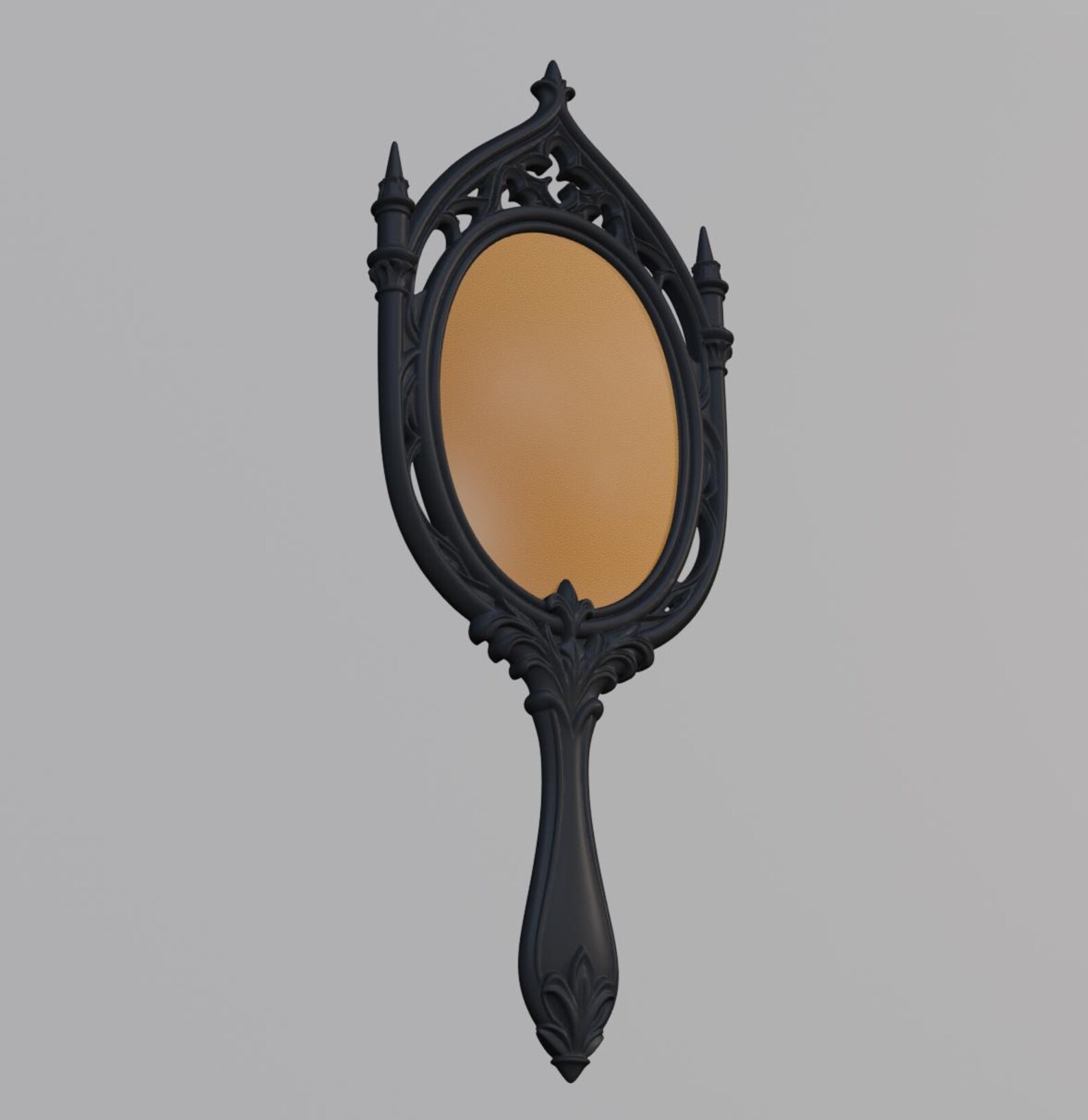 Gothic Cathedral Hand Mirror, Dark Fantasy Vanity Mirror thumbnail 9
