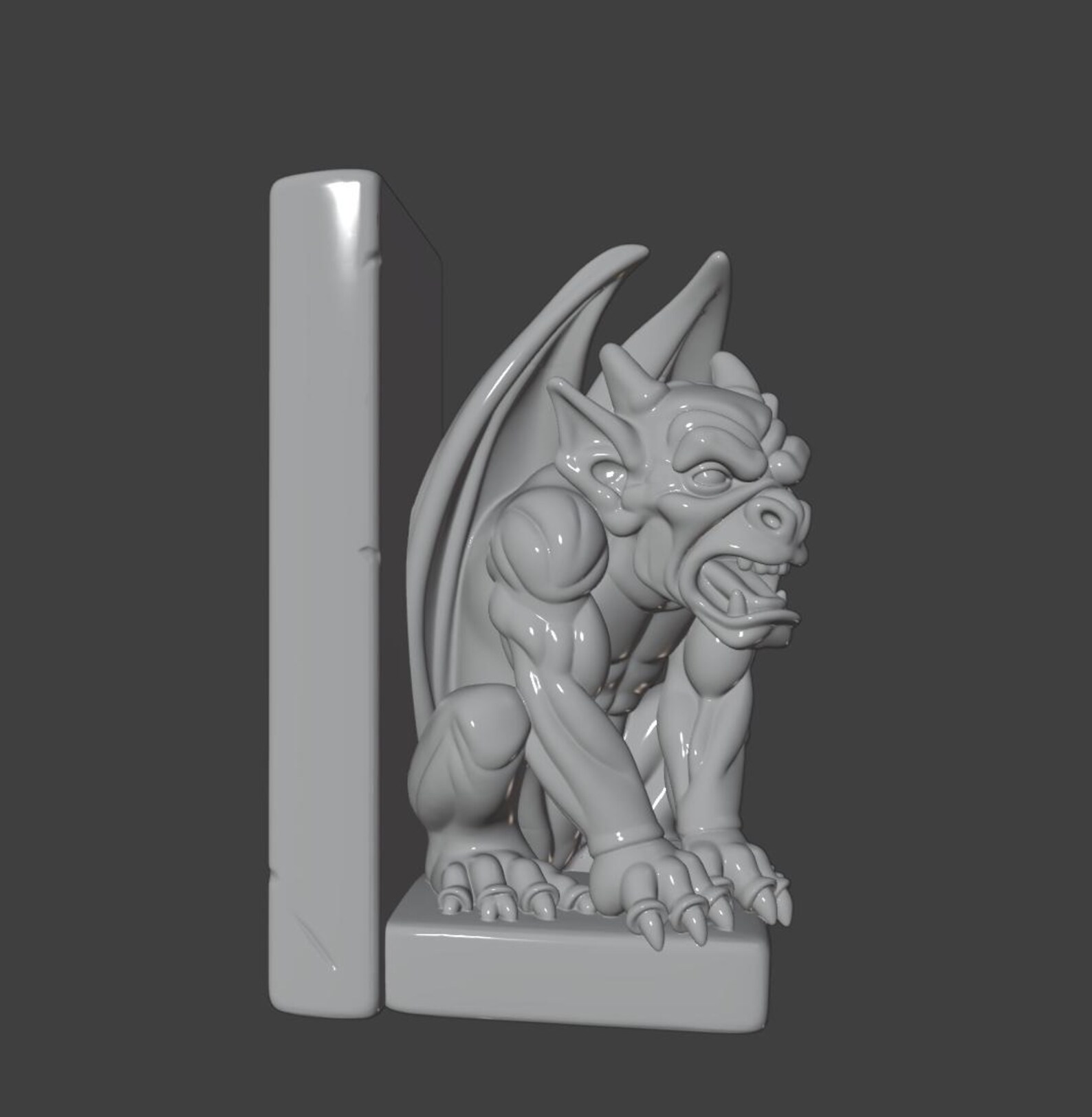 Gargoyle Bookends Statue, Gothic Book Holder thumbnail 9
