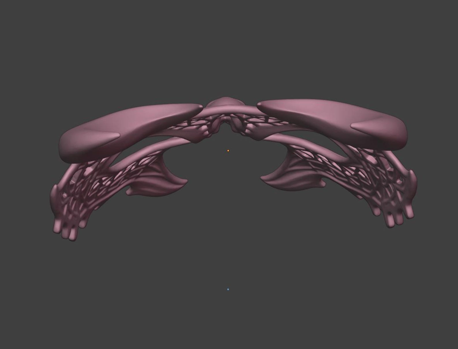 Moonveil Lattice Mask, Gothic Demon Mask thumbnail 10