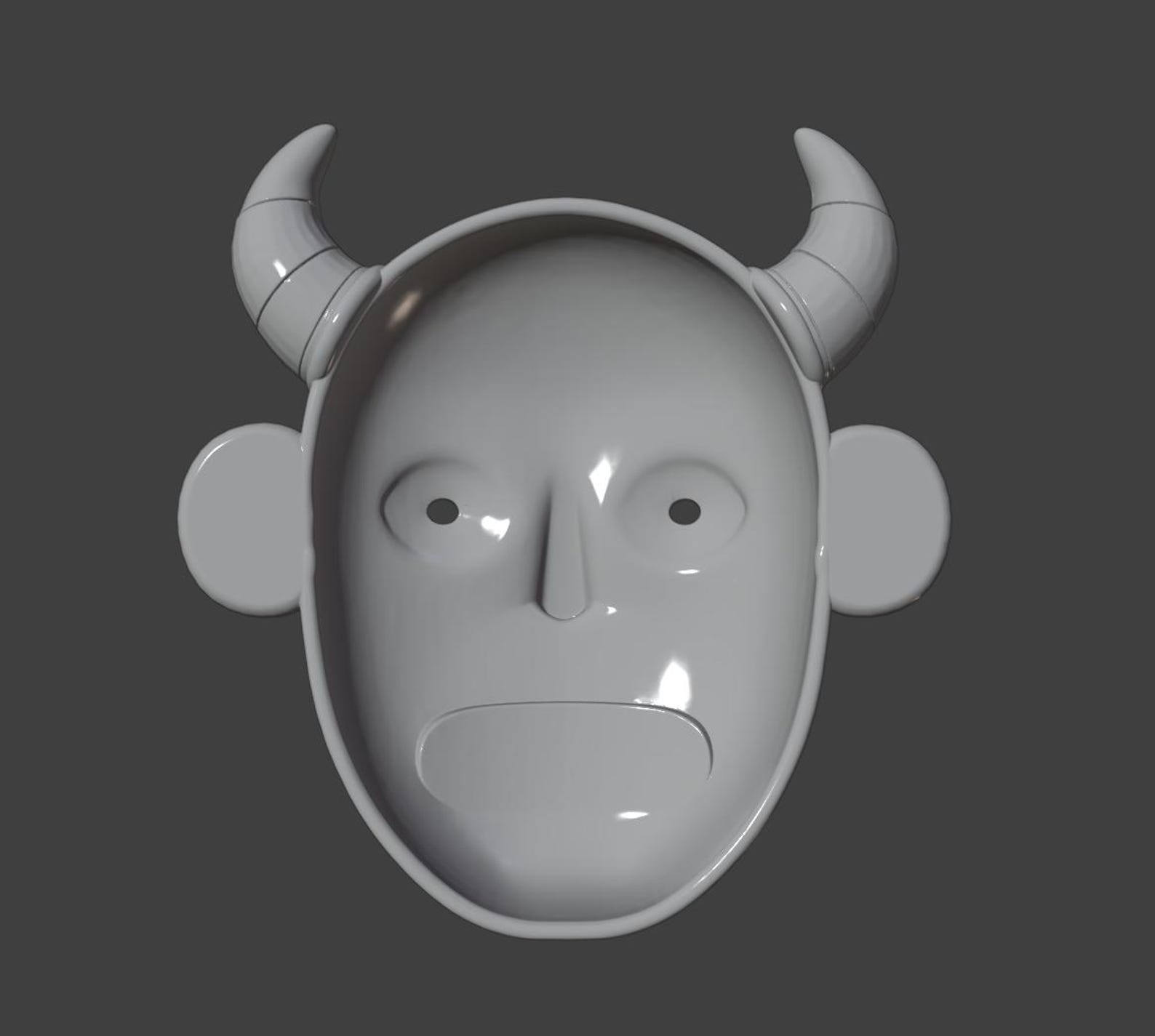 Funky Demon Wall Mask / Neon Gothic Fantasy Decor thumbnail 7