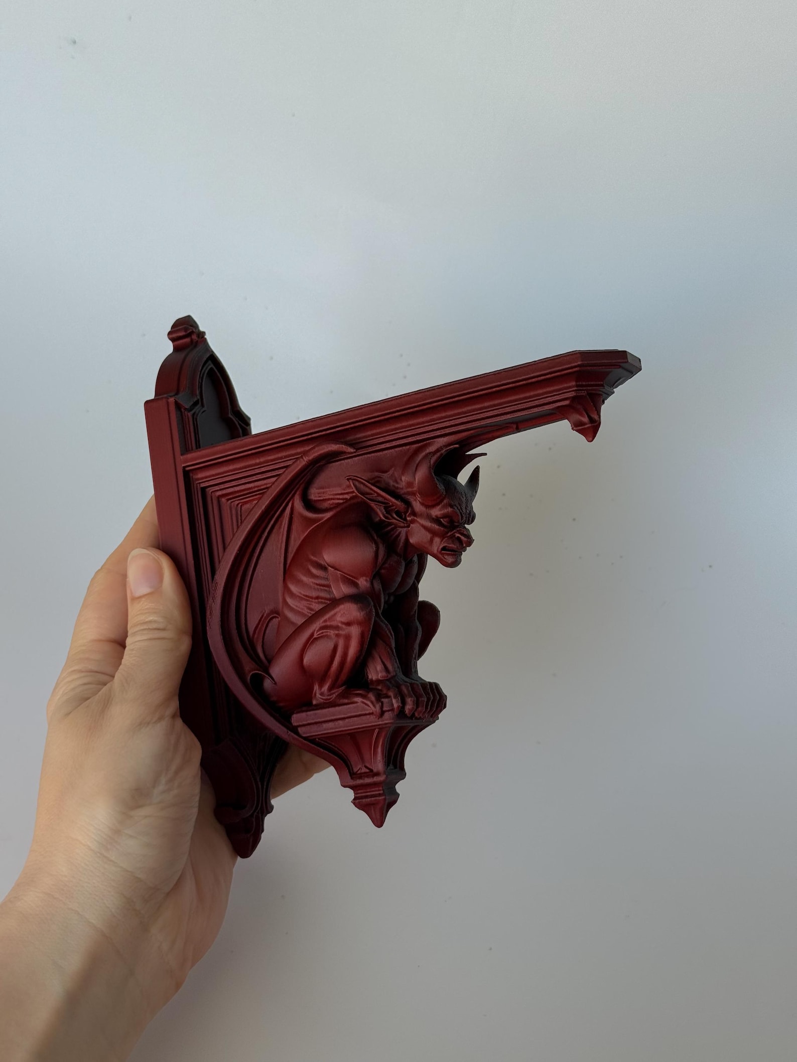 Gargoyle Shelf Bracket, Gothic Corbel Shelf Support thumbnail 3