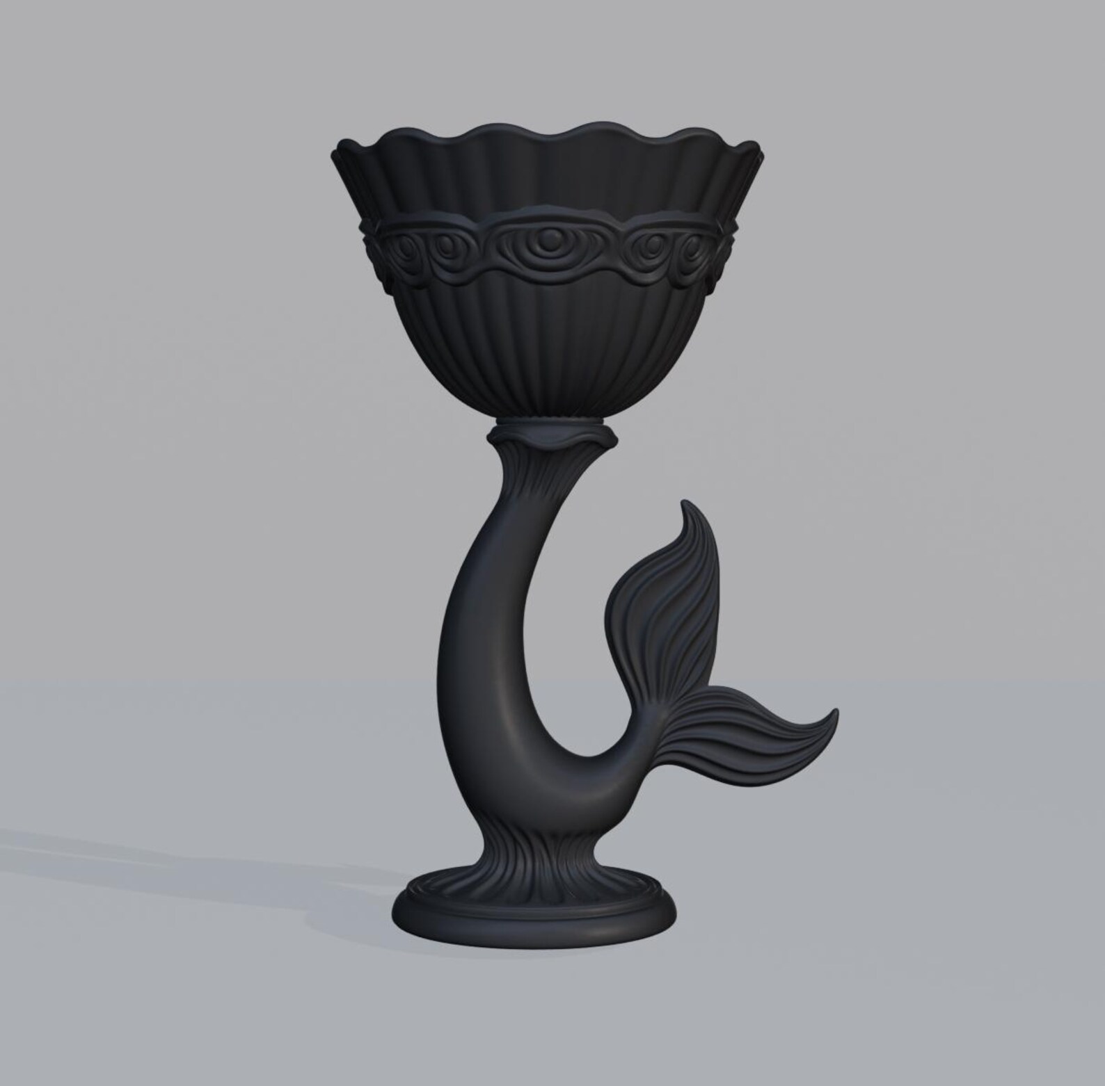 Mermaid Shell Chalice, Fantasy Ocean Goblet Decor thumbnail 4