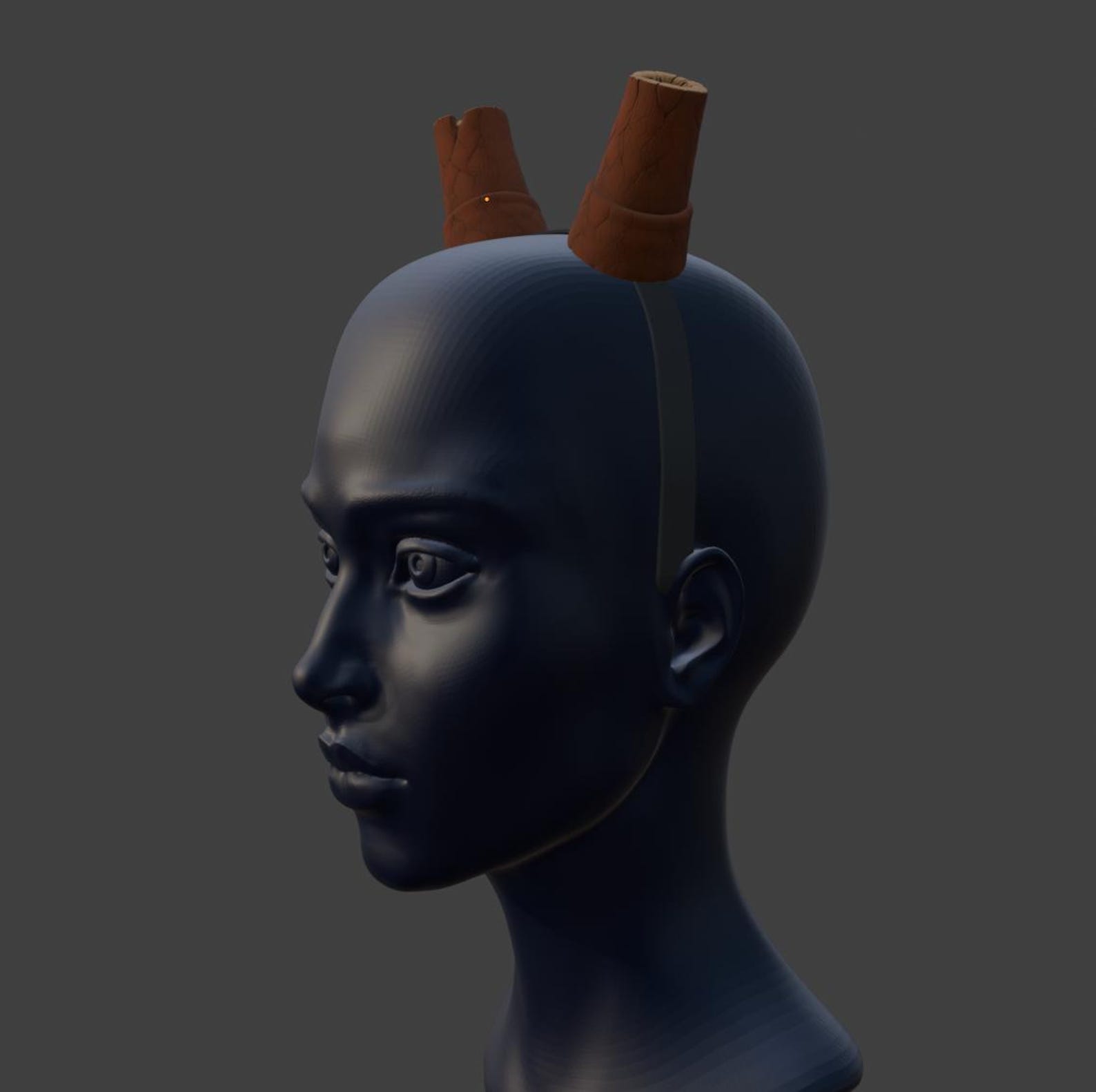 Demon Horns Headband, Infernal Devil Horns thumbnail 4