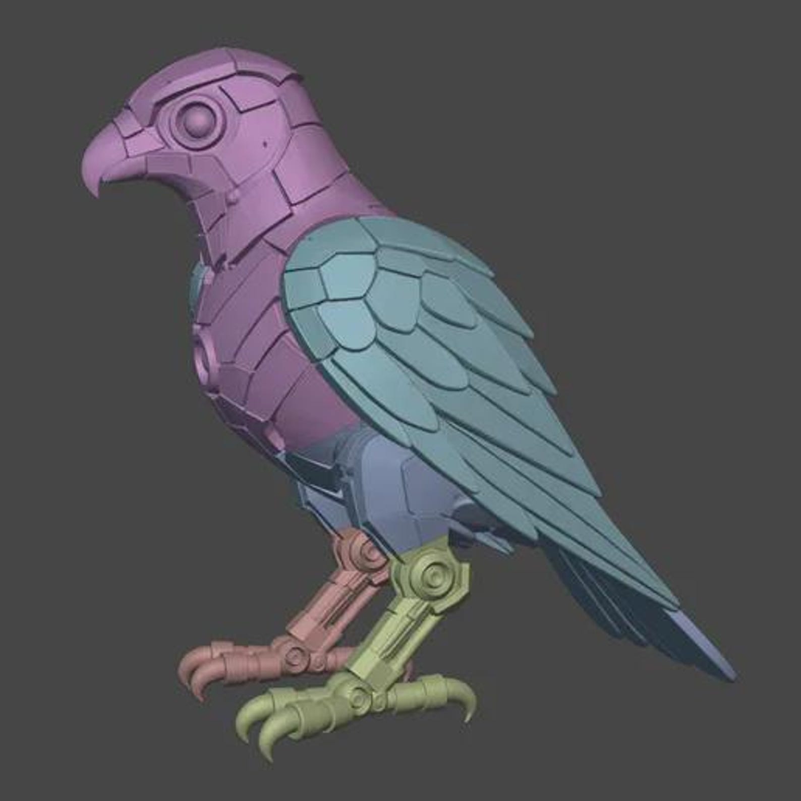 Mechanical Falcon, Futuristic Robot Bird thumbnail 9