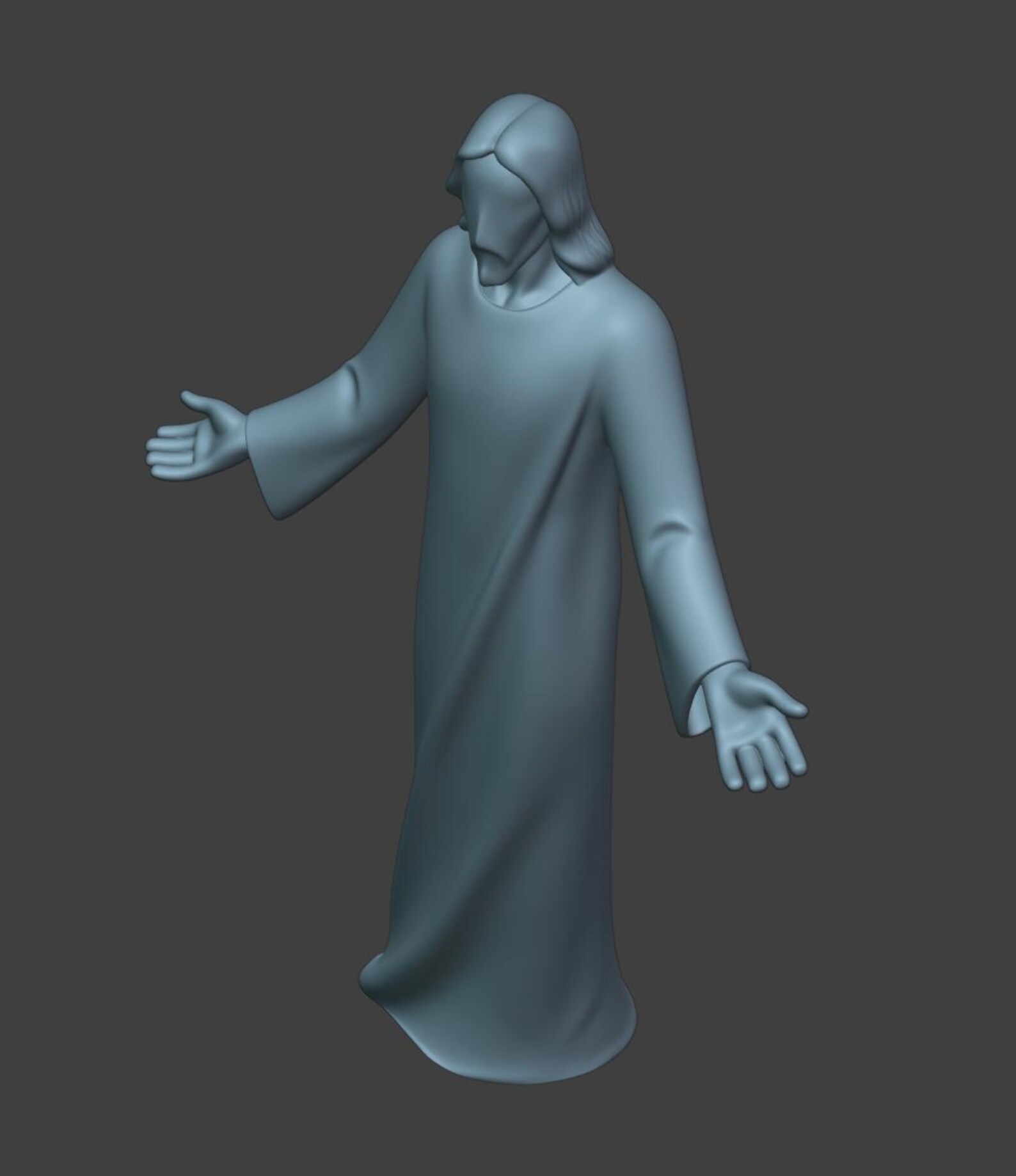 Minimal Jesus Christ Statue, Christian Wall Hanging & Standing Figurine thumbnail 5