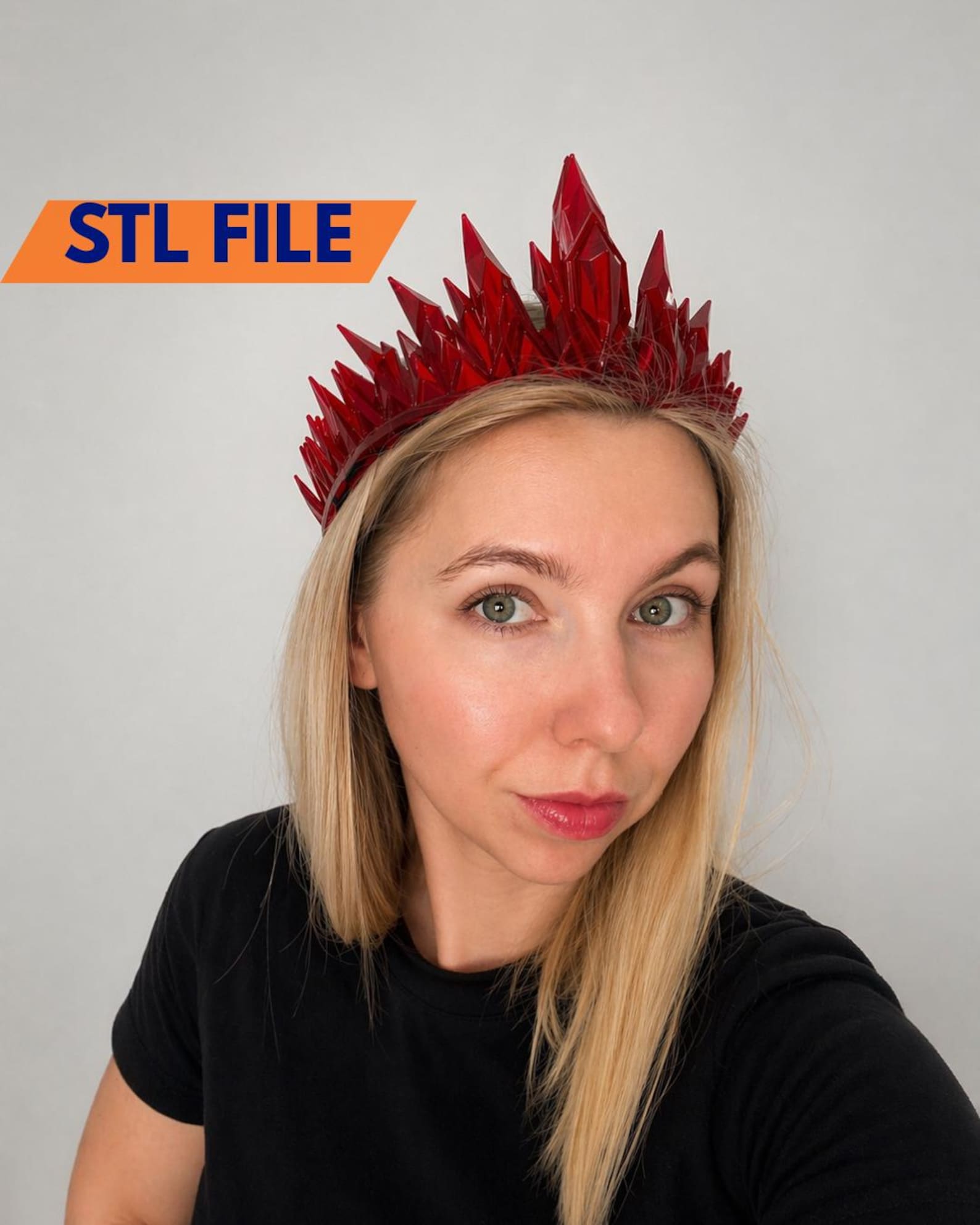 Crimson Bloodstone Tiara