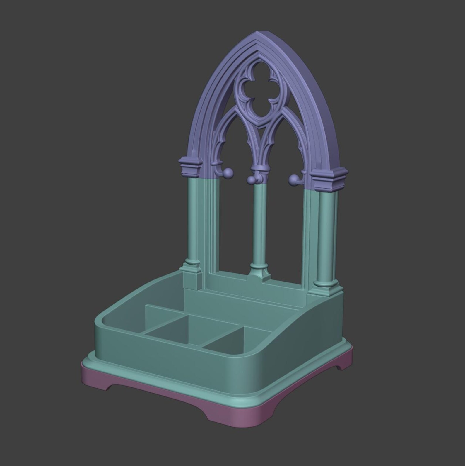 Gothic Jewelry Organizer / Dark Academia Ring & Earring Stand thumbnail 10