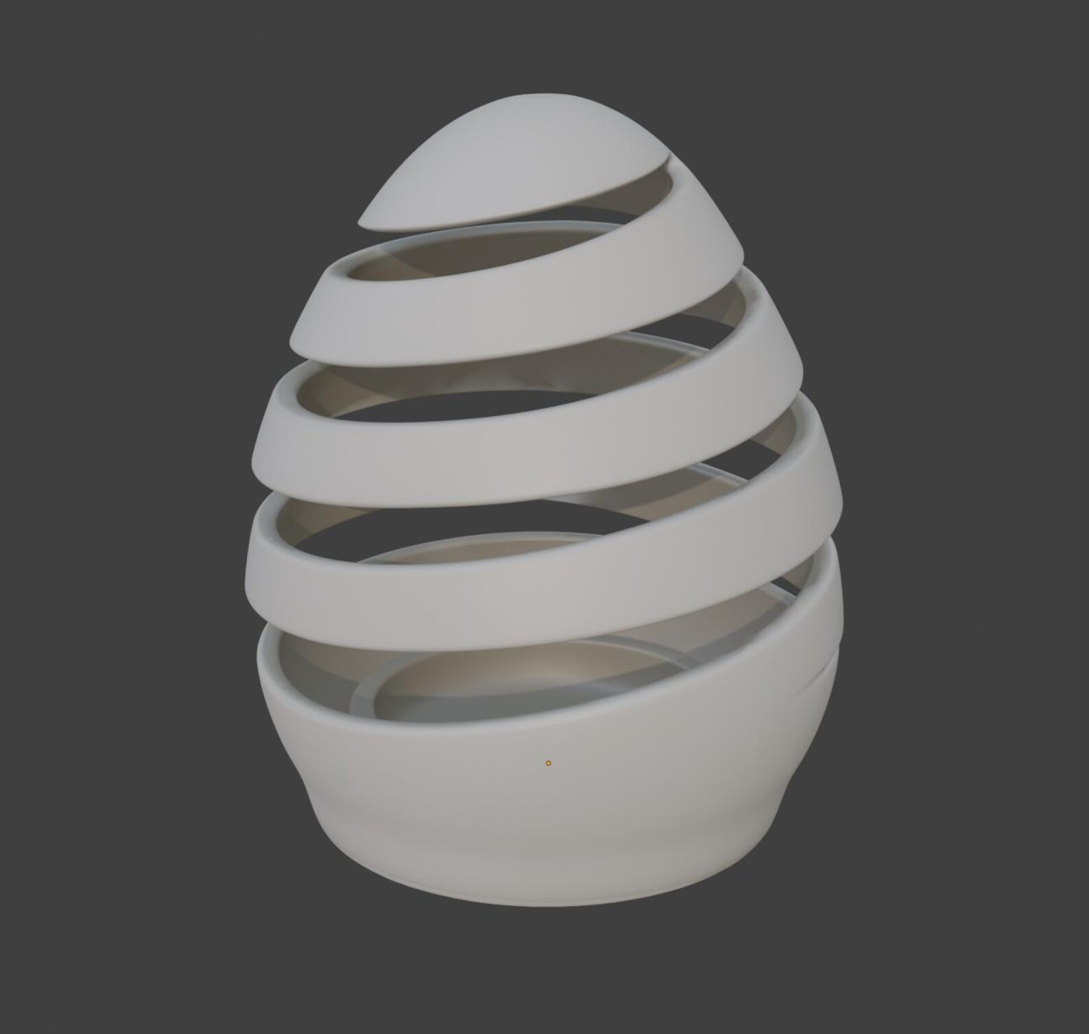 Spiral Hollow Egg Tea Light, Modern Easter Candle Holder thumbnail 5